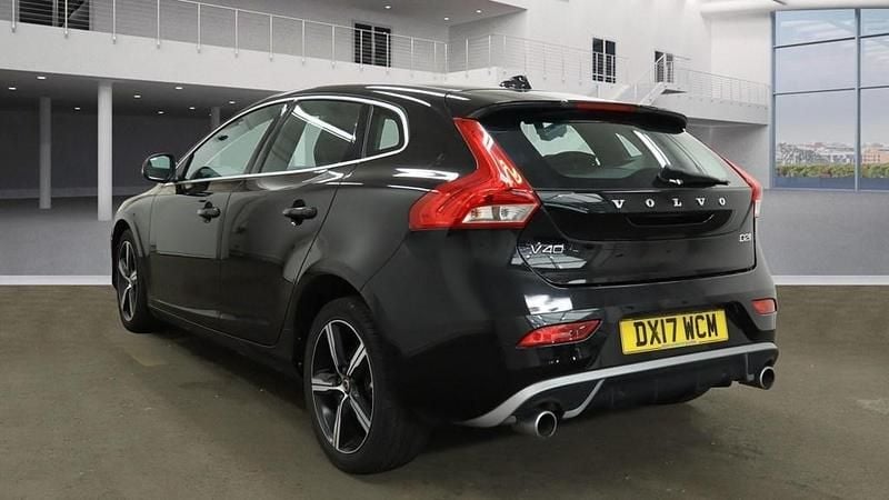 Black Used 2017 Volvo V40 R-Design Hatchback | £7,990 (Good price) - Image 1/4