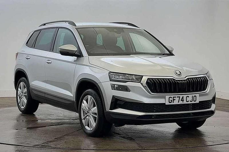 Brilliant silver metallic New 2024 Skoda Karoq SE Drive SUV | £23,795 (Fair price) - Image 1/4