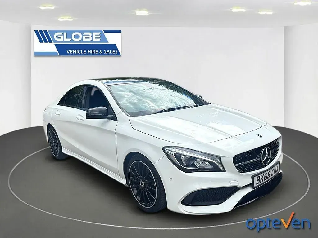 Used Mercedes CLA220 AMG line 2018 White Coupe