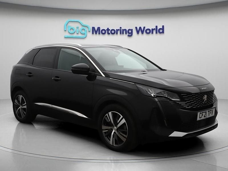 Black Used 2021 Peugeot 3008 Allure Premium Hatchback | £14,301 (Good price) - Image 1/4