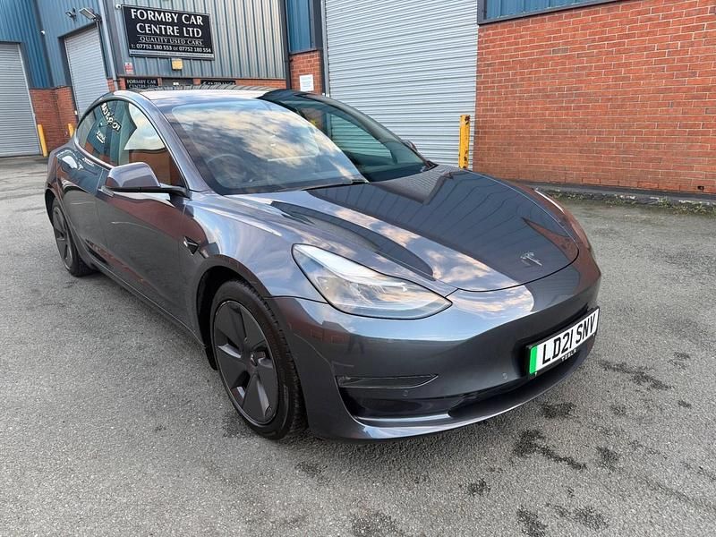 Grey Used 2021 Tesla Model 3 Long Range AWD Sedan | £17,400 (Fair price) - Image 1/4