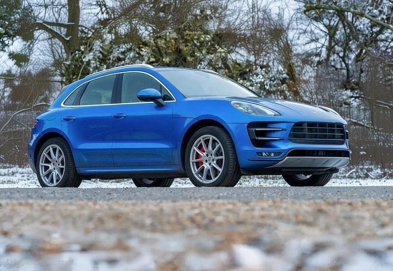 Used Porsche Macan Turbo Performance Package 2017 Blue SUV