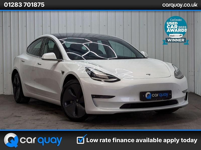 Used Tesla Model 3 Long Range AWD 77 kW (106 HP) 2020 White Sedan