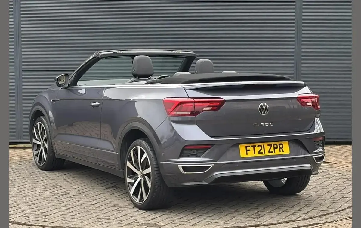 Used VW T-Roc Cabriolet R-line 150 HP (110 kW) 2021 Grey Cabriolet