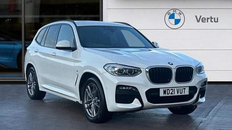 White Used 2021 BMW X3 M Sport SUV | £27,702 (Good price) - Image 1/3