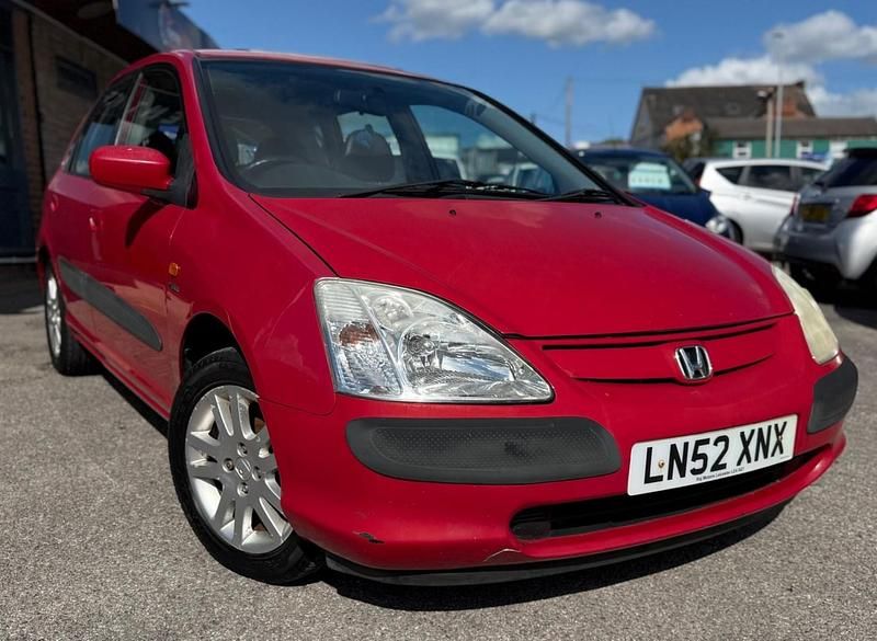 Red Used 2002 Honda Civic Executive Hatchback | £1,295 (Expensive) - Image 1/4