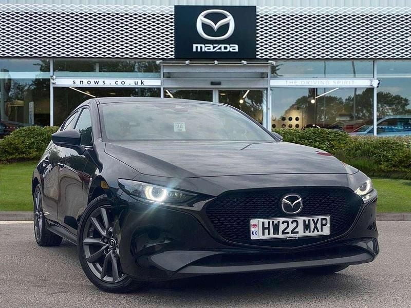 Jet black Used 2022 Mazda 3 Inclusive Hatchback | £17,745 (Fair price) - Image 1/4