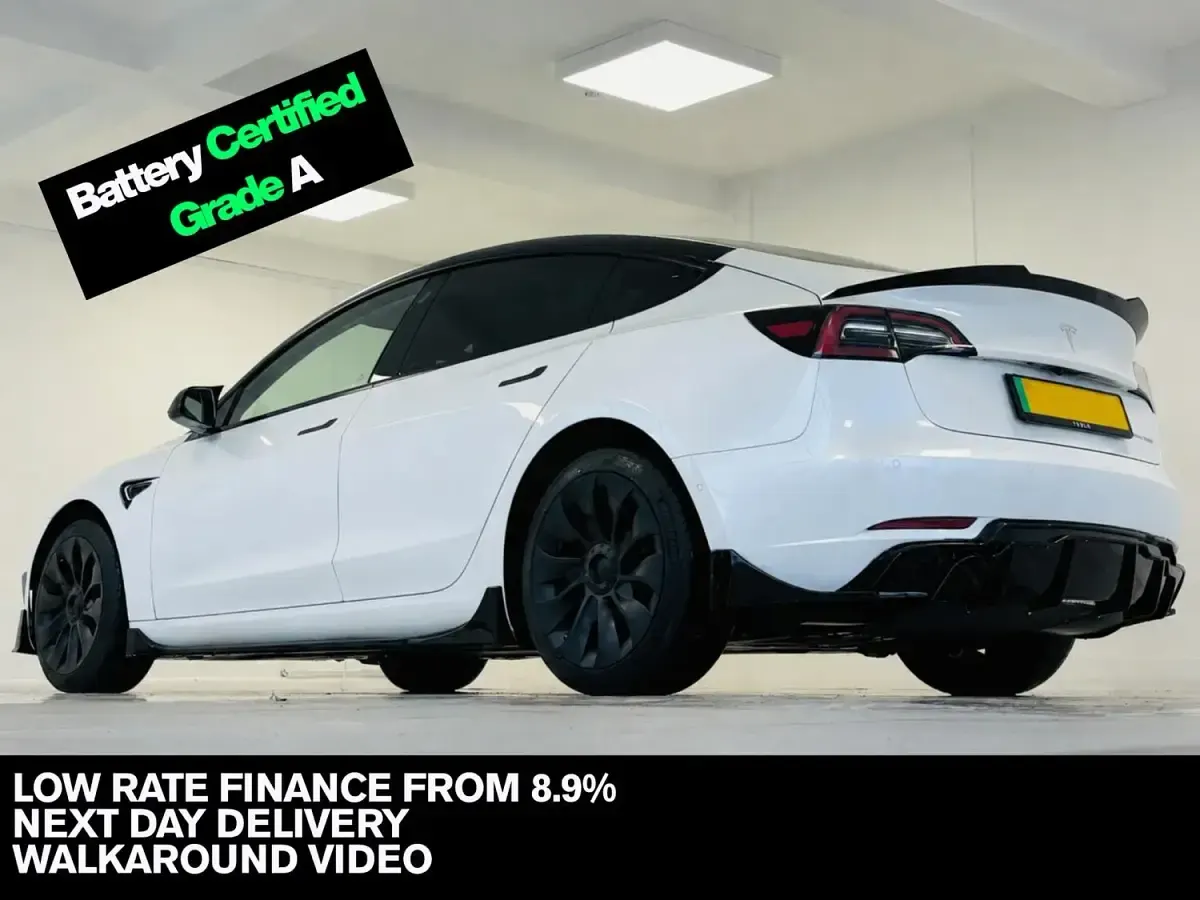 Used Tesla Model 3 Long Range AWD 366 kW (498 HP) 2021 White Sedan