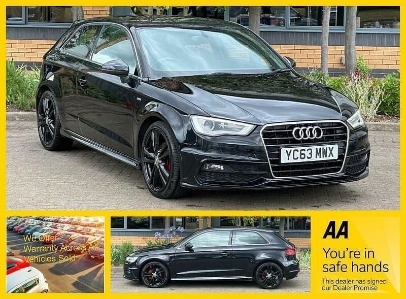 Black Used 2013 Audi A3 S-Line Hatchback | £5,985 (Fair price) - Image 1/4