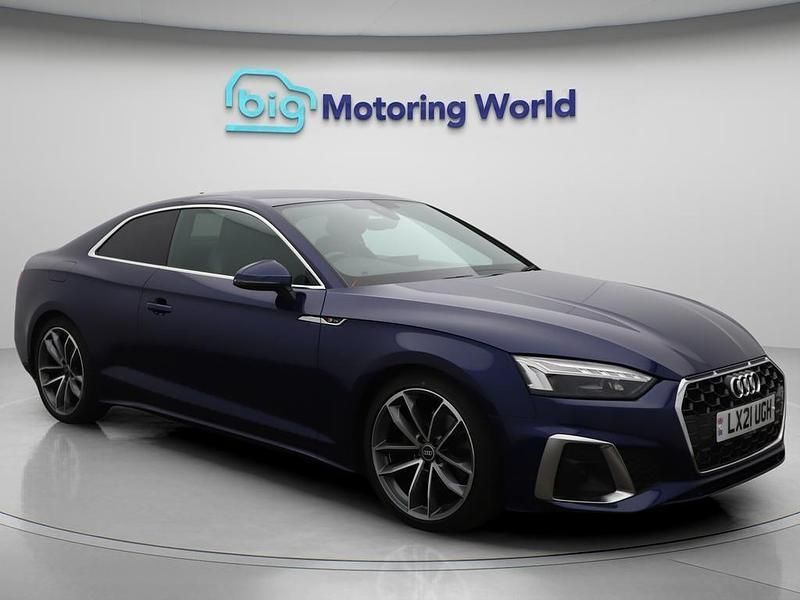 Blue Used 2021 Audi A5 S-Line Coupe | £22,000 (Super price) - Image 1/4