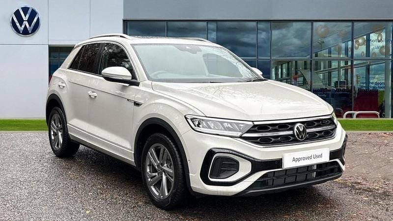 Ascot grey Used 2025 VW T-Roc R-line SUV | £27,929 (Fair price) - Image 1/4