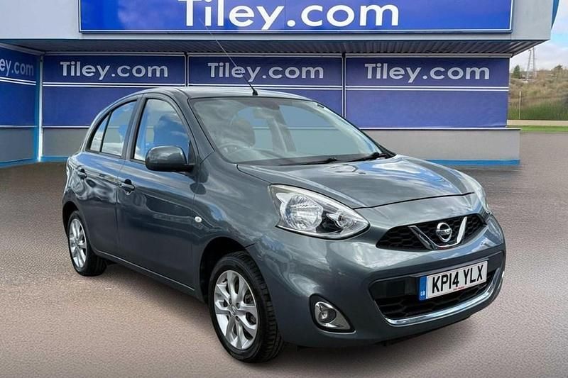 Usado Nissan Micra Acenta 80 HP (58 kW) 2014 Cinzento Citadino