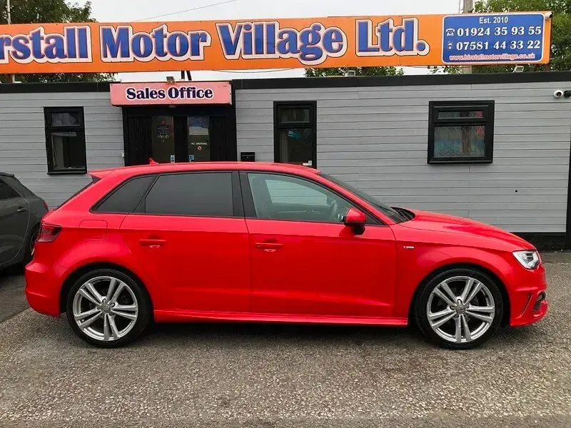 Used Audi A3 S-Line 2015 Red Hatchback