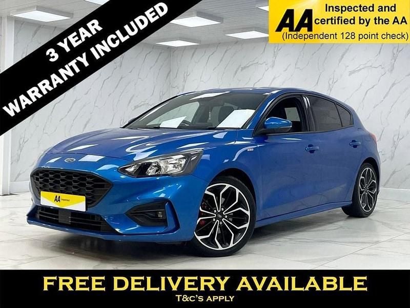 Blue Used 2018 Ford Focus ST-Line X Hatchback | £11,695 (Fair price) - Image 1/2