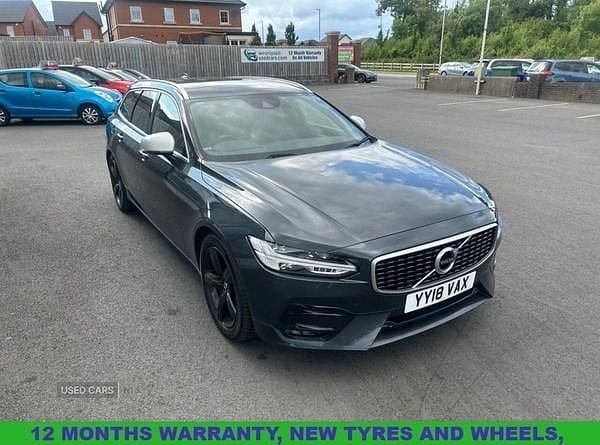 Grey Used 2018 Volvo V90 R-Design Pro Estate | £16,995 (A bit pricey) - Image 1/4