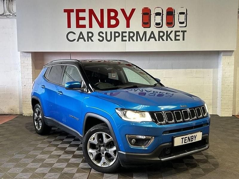 Blue Used 2018 Jeep Compass Limited SUV | £9,995 (Fair price) - Image 1/4