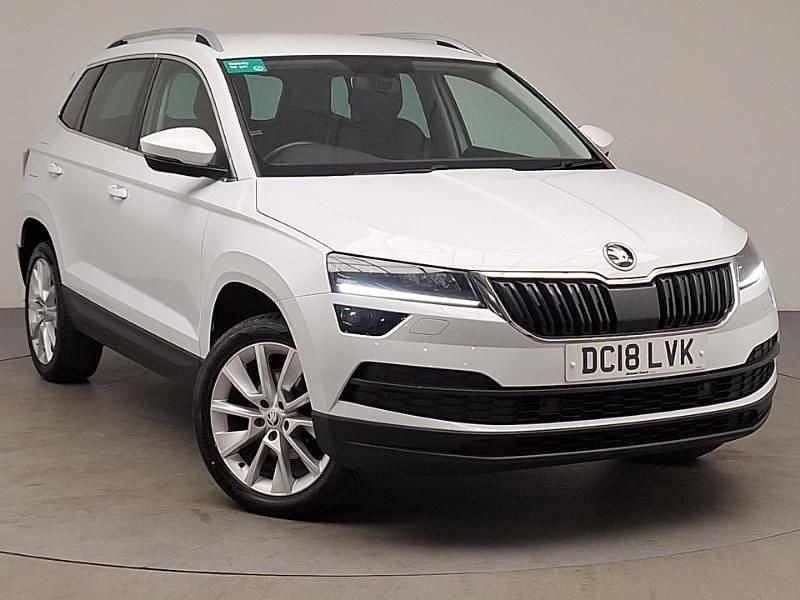 Used Skoda Karoq SE L 115 HP (84 kW) 2018 White SUV