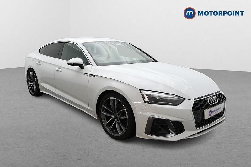White Used 2023 Audi A5 S-Line Hatchback | £26,749 (Good price) - Image 1/4