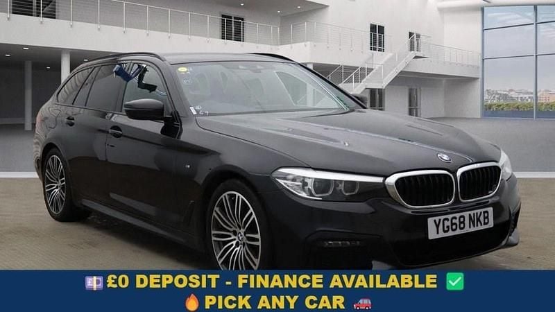 Black Used 2019 BMW 520 M Sport Estate | £18,299 (Good price) - Image 1/4