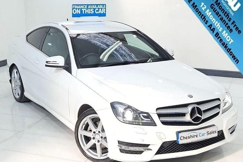 White Used 2014 Mercedes C220 Sport Edition Coupe | £5,695 (Super price) - Image 1/1
