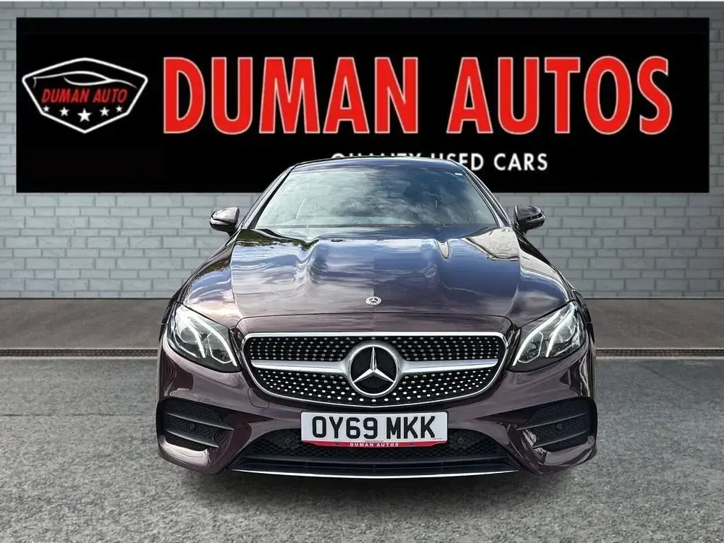 Used Mercedes E220 AMG line 194 HP (142 kW) 2019 Red Coupe