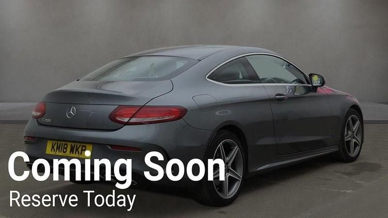 Used Mercedes C200 AMG line 184 HP (135 kW) 2018 Grey Coupe
