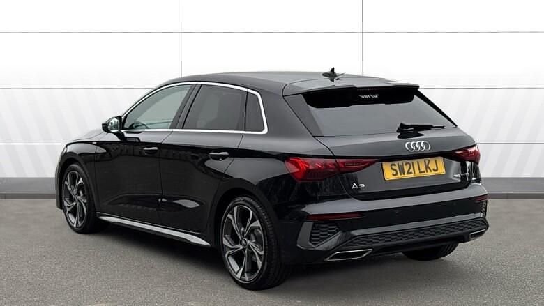 Used Audi A3 S-Line 150 HP (110 kW) 2021 Black Sedan