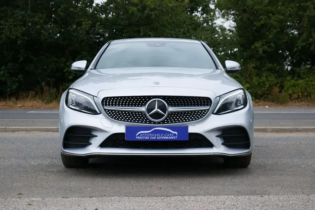 Used Mercedes C300 AMG line 306 HP (225 kW) 2021 Silver Sedan