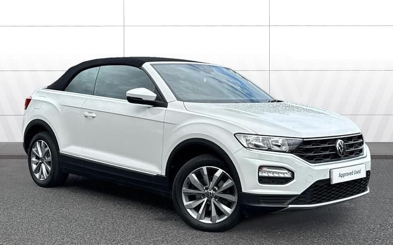 White Used 2021 VW T-Roc Cabriolet Design Cabriolet | £16,558 (A bit pricey) - Image 1/4