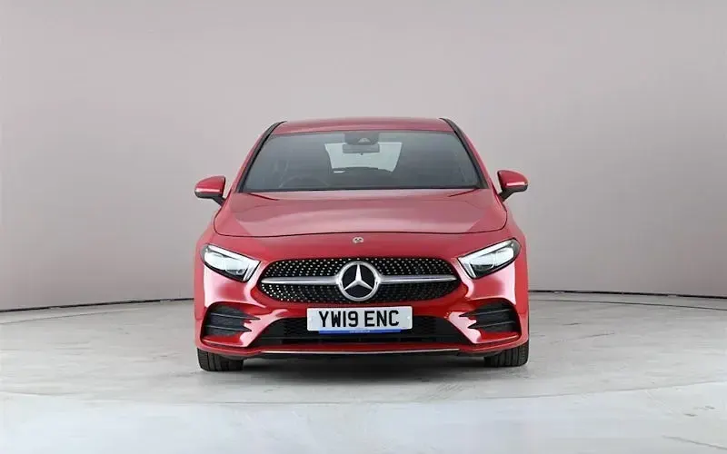 Used Mercedes A180 AMG line 116 HP (85 kW) 2019 Red Hatchback