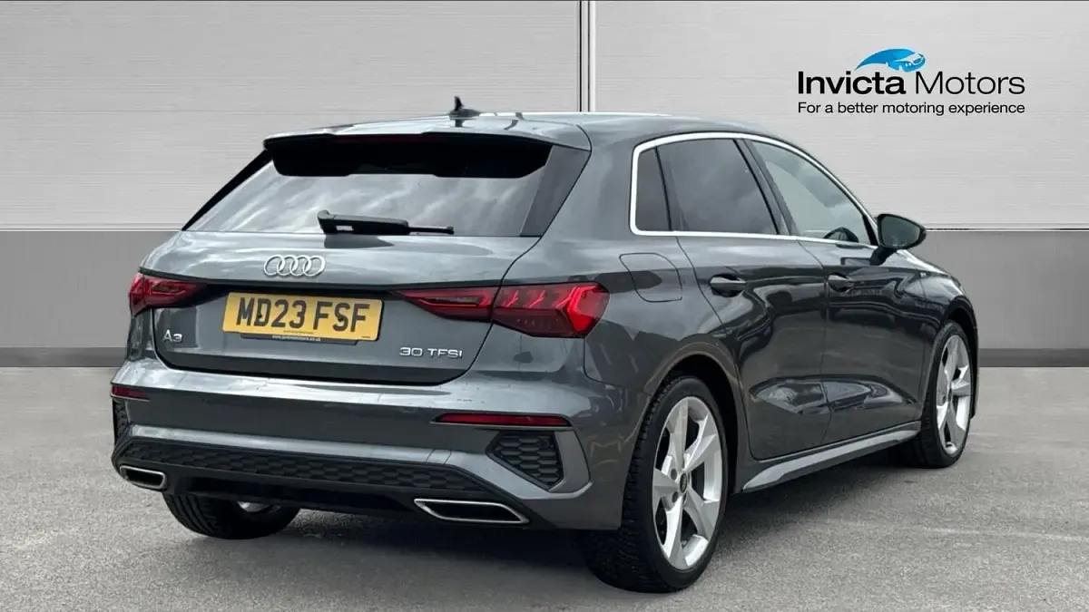 Used Audi A3 S-Line 110 HP (80 kW) 2023 Grey Sedan