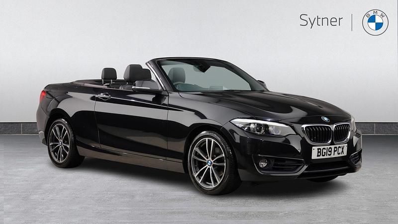 Black Used 2019 BMW 218 Sport Line Cabriolet | £15,000 (Fair price) - Image 1/4