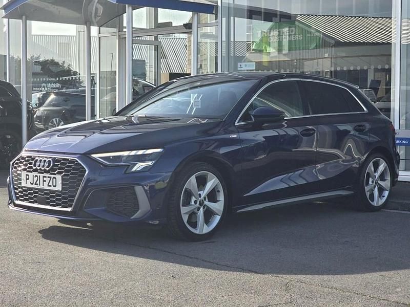 Used Audi A3 S-Line 2021 Blue Sedan