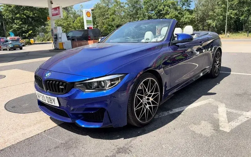Used BMW M4 Cabriolet Competition Edition 450 HP (330 kW) 2019 Blue Cabriolet