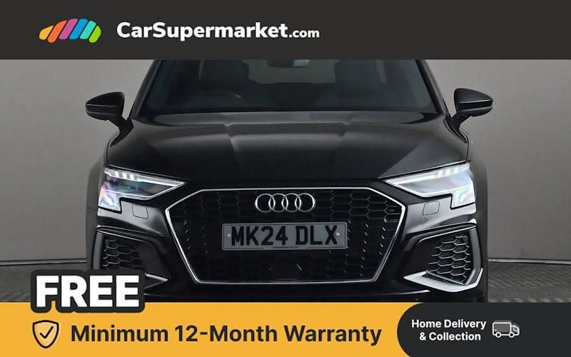 Used Audi A3 S-Line 150 HP (110 kW) 2024 Black Sedan