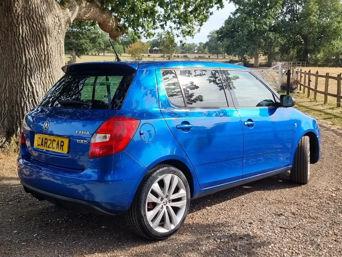 Used Skoda Fabia vRS 180 HP (132 kW) 2014 Blue Hatchback
