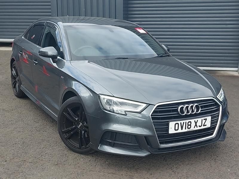 Begagnad Audi A3 S-Line 116 HK (85 kW) 2018 Grå Sedan