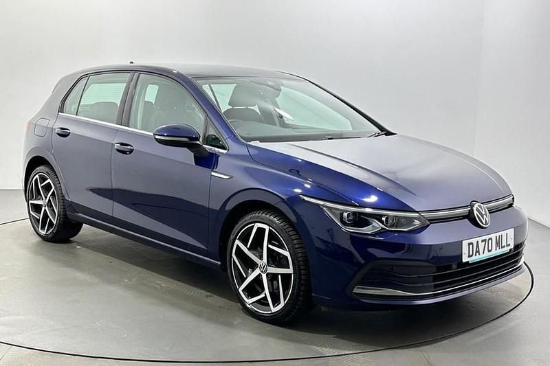 Used VW Golf VII Style 130 HP (95 kW) 2020 Blue Hatchback