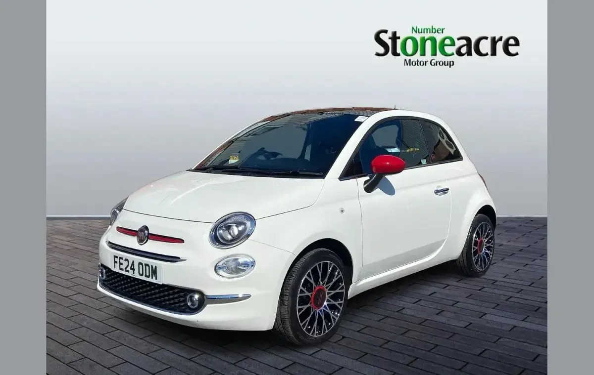 Used Fiat 500 Red 68 HP (50 kW) 2024 White Hatchback