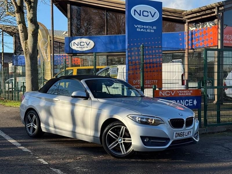 Silver Used 2016 BMW 218 Sport Line Cabriolet | £10,990 (Fair price) - Image 1/3