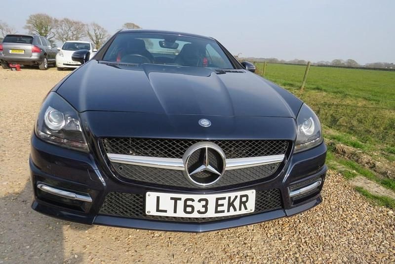 Used Mercedes SLK250 AMG 2013 Blue Cabriolet