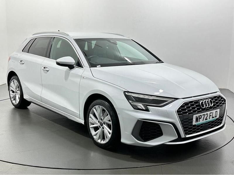 White Used 2022 Audi A3 e-tron S-Line Hatchback | £16,460 (Good price) - Image 1/3