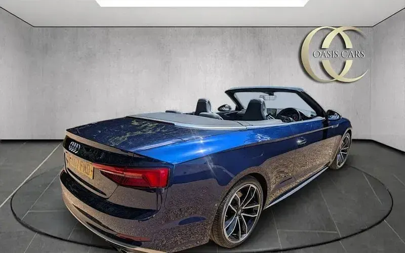 Used Audi S5 Cabriolet 354 HP (260 kW) 2017 Blue Cabriolet