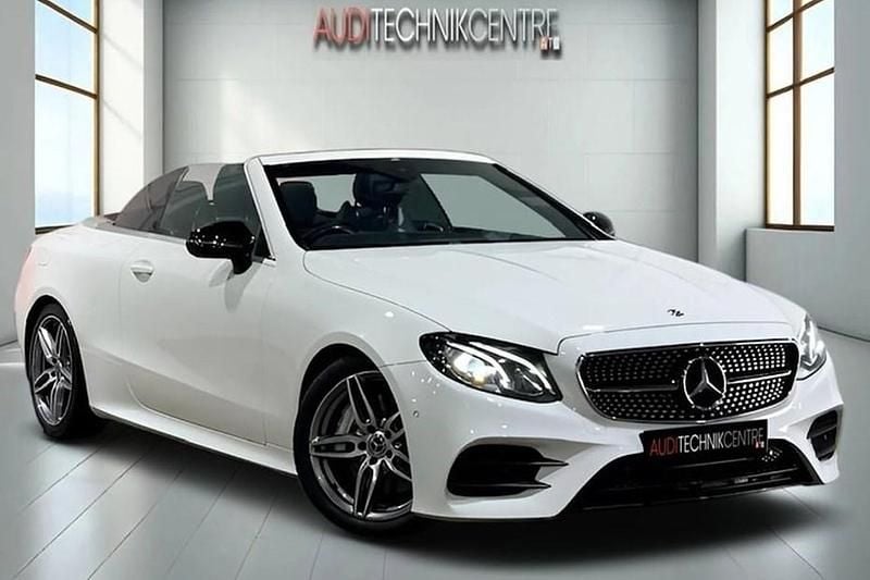 Used Mercedes E300 AMG line 245 HP (180 kW) 2018 White Cabriolet