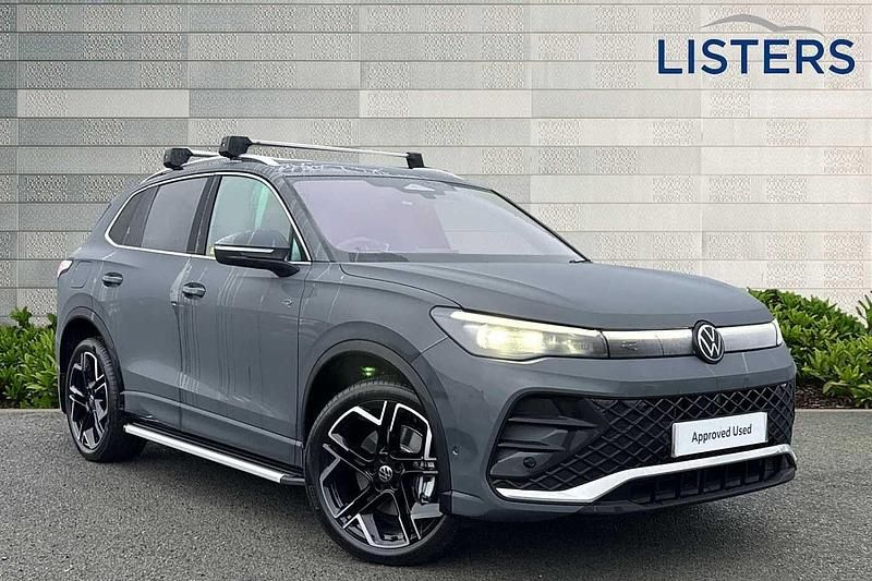 Dolphin grey Used 2024 VW Tiguan R-line SUV | £33,295 - Image 1/4