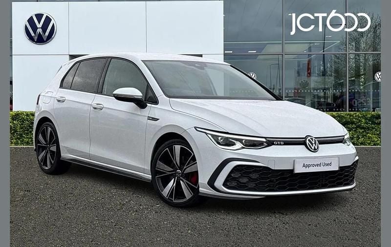 Used VW Golf VIII GTD 200 HP (147 kW) 2021 White Hatchback