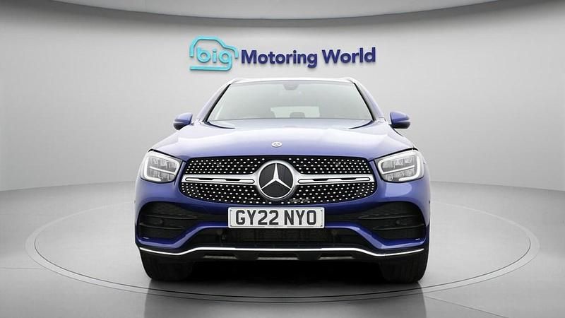 Used Mercedes GLC300e AMG line 272 HP (200 kW) 2022 Blue SUV