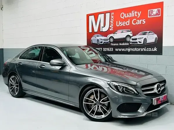 Used Mercedes C250 AMG line 204 HP (150 kW) 2017 Grey Sedan