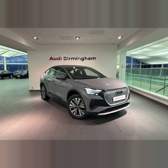 Pebble grey Used 2024 Audi Q4 Sportback e-tron Sport SUV | £35,750 - Image 1/4