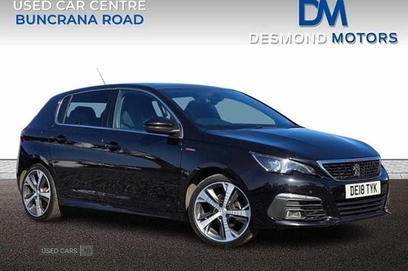Black Used 2018 Peugeot 308 GT-line Hatchback | £9,689 (Expensive) - Image 1/1